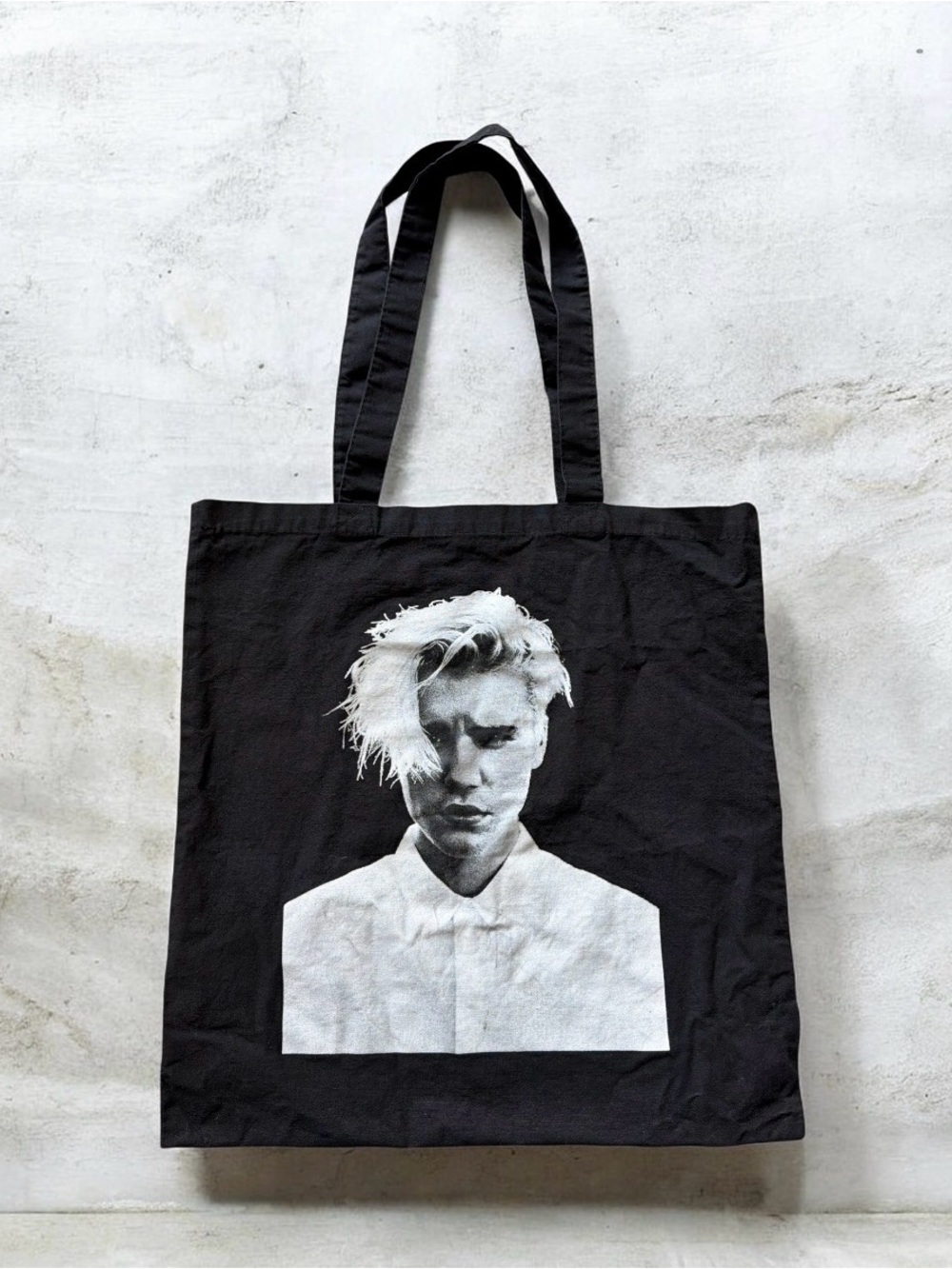 Justin Bieber - Graphic Portrait Tote Bag “Purpose Tour”